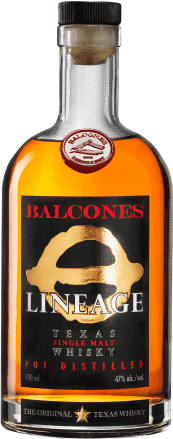Bottle of Balcones Lineage Texas Single Malt Whisky
